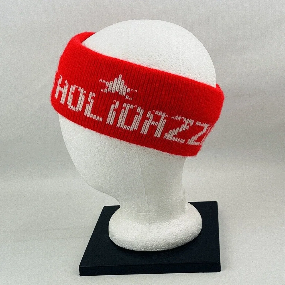 Vintage Minneapolis Holidazzle Stretch Knit‎ Headband Red Earwarmer Winter